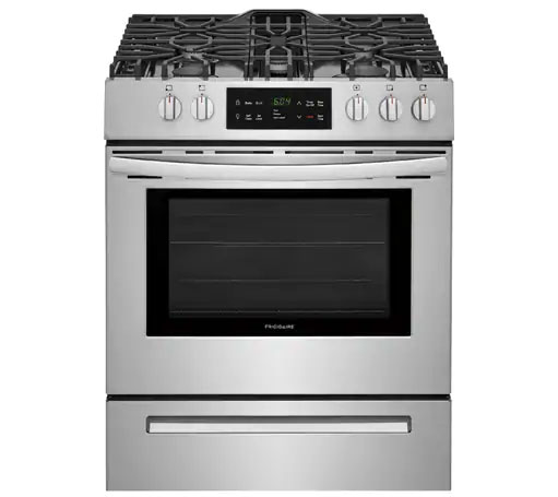 Frigidaire 30" Stainless Steel Front Control Freestanding Gas Range