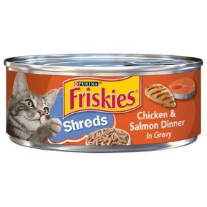 Friskies Shreds Chicken & Salmon Dinner in Gravy Chicken & Salmon - 5.5 oz