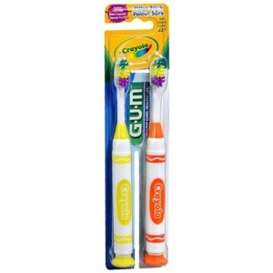 G-U-M Crayola Soft Colorful Crayola Crayon-Shaped Toothbrush - 2.0 ea