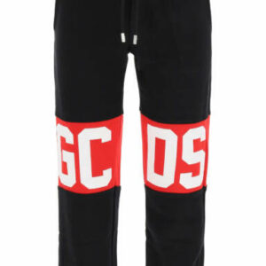 GCDS JOGGER PANTS WITH LOGO S Black, Red, White Cotton