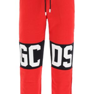 GCDS JOGGER PANTS WITH LOGO S Red, Black, White Cotton