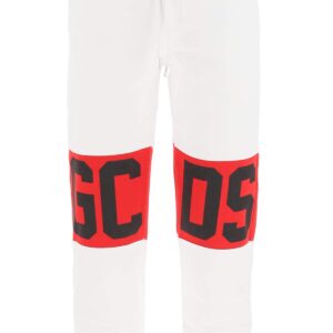 GCDS JOGGER PANTS WITH LOGO S White, Red, Black Cotton