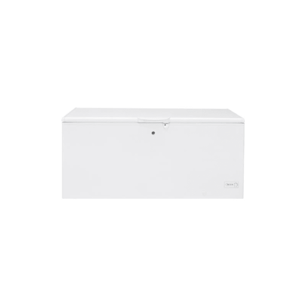 GE FCM22L 74 Inch Wide 21.7 Cu. Ft. Energy Star Rated Chest Freezer with Door Lock White Refrigeration Appliances Freezers Chest Freezers