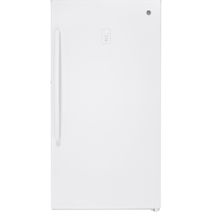 GE FUF17SMR 33 Inch Wide 17.27 Cu. Ft. Capacity Upright Freezer with Turbo Freeze White Refrigeration Appliances Freezers Upright Full Size Freezers