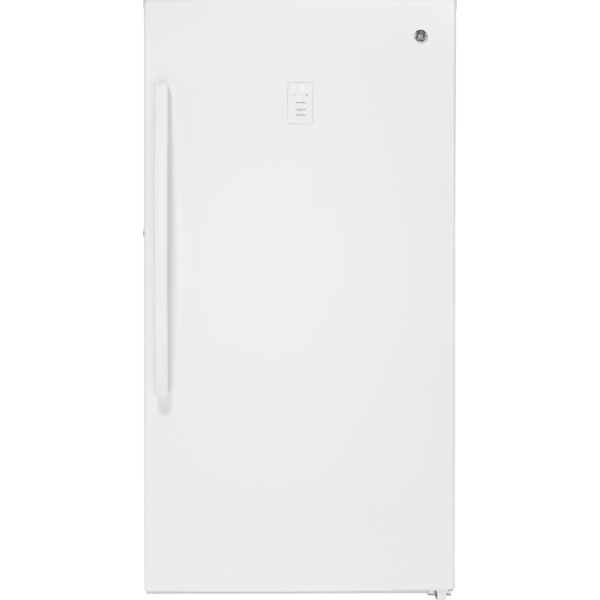 GE FUF17SMR 33 Inch Wide 17.27 Cu. Ft. Capacity Upright Freezer with Turbo Freeze White Refrigeration Appliances Freezers Upright Full Size Freezers