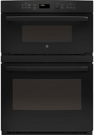 GE Profile 30" Black Built-In Convection Combination Microwave Wall Oven