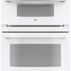 GE Profile 30" White Built-In Convection Combination Microwave Wall Oven