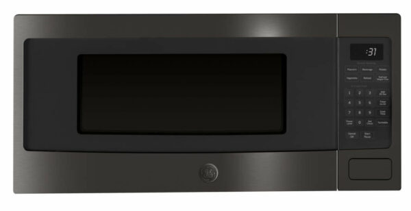 GE Profile Series 1.1 Cu. Ft. Black Stainless Countertop Microwave Oven