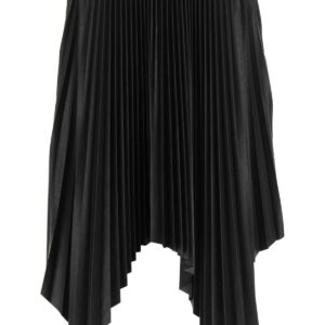 GIVENCHY ASYMMETRIC PLEATED SKIRT 34 Black