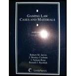 Gaming Law Cases and Materials Supplement