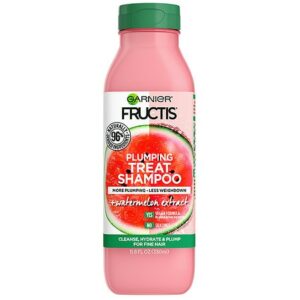 Garnier Fructis Plumping Treat Shampoo, Watermelon, for Fine Hair - 11.8 fl oz