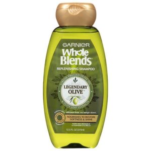 Garnier Whole Blends Replenishing Shampoo Legendary Olive, For Dry Hair - 12.5 oz