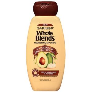 Garnier Whole Blends Shampoo with Avocado Oil & Shea Butter Extracts, For Dry Hair - 12.5 oz