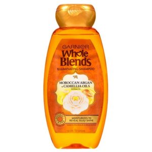 Garnier Whole Blends Shampoo with Moroccan Argan & Camellia Oils Extracts, For Dry Hair - 12.5 oz