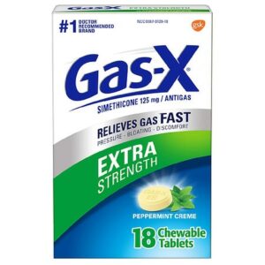 Gas-X Extra Strength Gas Relief Chewable Tablets Peppermint Creme - 18.0 ea