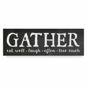 "Gather" by Erin Clark, Canvas Art, 10"x32"