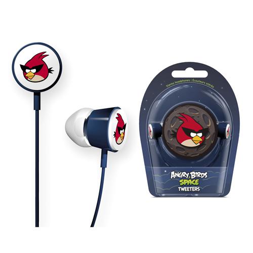 Gear4 Angry Birds Space Tweeters Earbud for Apple iPad / iPhone / iPod (Red Bird)