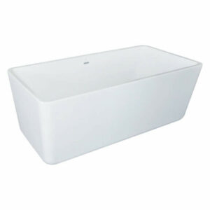 Gem White Freestanding Acrylic Insulated Bath Tub 63"x30"x24", White