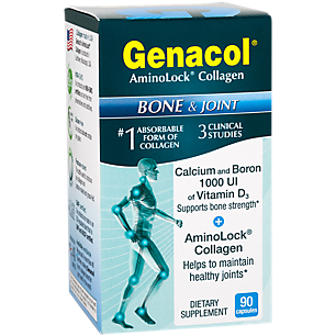 Genacol Bone & Joint Formula - Calcium, Boron, Vitamin D3 & Collagen (90 Capsules)
