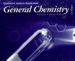 General Chemistry : Qualitative Analysis Supplement