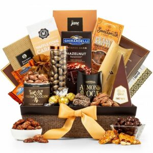 Generous Gourmet Nuts and Chocolate Basket