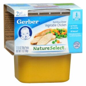 Gerber Nature Select 2nd Foods Nutritious Dinner Baby Food Vegetable Chicken - 3.5 oz x 2 pack