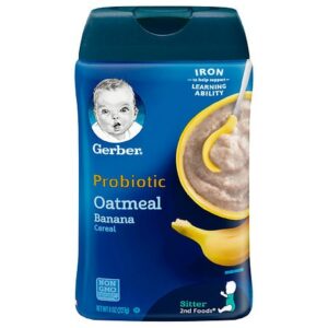 Gerber Probiotic Oatmeal Banana Cereal Oatmeal Banana - 8.0 oz