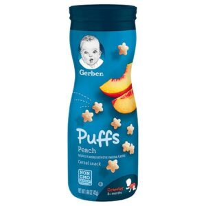 Gerber Puffs Peach - 1.48 oz