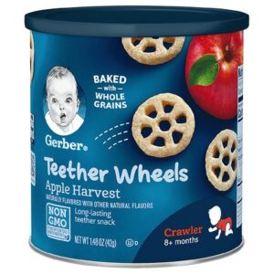 Gerber Teether Wheels Snacks Apple Harvest - 1.48 oz