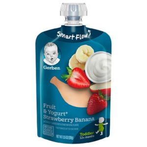 Gerber Toddler Pouch Fruit & Yogurt Strawberry Banana - 3.5 oz