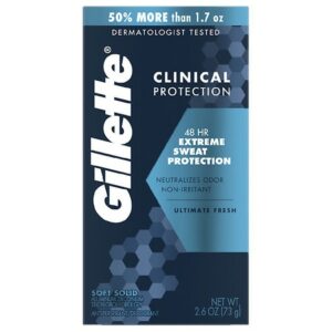 Gillette Clinical Protection Extreme Sweat Protection Soft Solid Ultimate Fresh - 2.6 oz