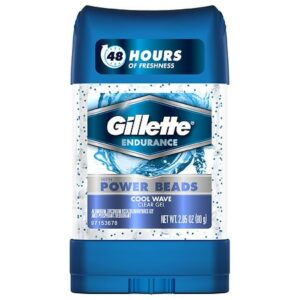 Gillette Power Beads Anti-Perspirant Deodorant Clear Gel Cool Wave - 2.85 oz