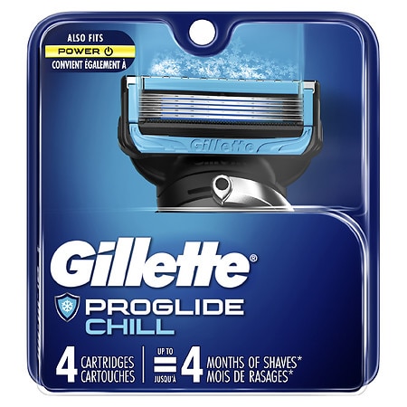 Gillette ProGlide Chill Men's Razor Blade Refills - 4.0 ea