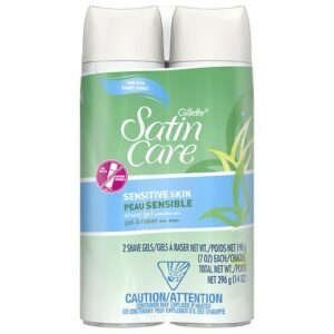 Gillette Satin Care Sensitive Skin Shave Gel Twin Pack - 7.0 oz x 2 pack