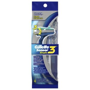 Gillette Sensor Simple Men's Disposable Razors - 4.0 ea