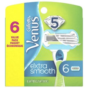 Gillette Venus Extra Smooth Razor Blade Refill Cartridges - 6.0 ea