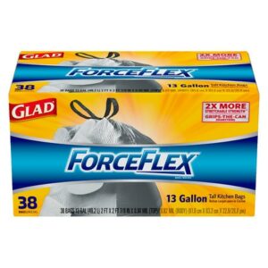 Glad ForceFlex Tall Kitchen Drawstring Trash Bags - 38.0 ea