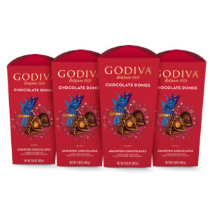 Godiva Assorted Chocolate Domes, Set of 4, 15.6 oz each