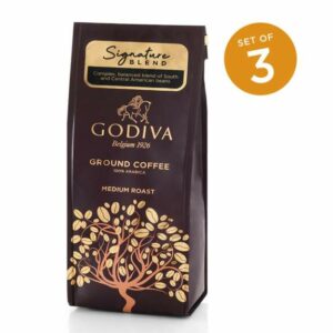 Godiva Chocolate Signature Blend Ground Coffee, Set of 3, 10 oz. Each