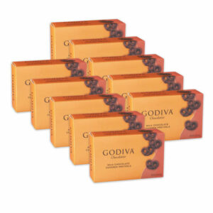 Godiva Milk Chocolate Covered Mini Pretzels, Set of 10