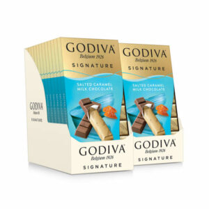 Godiva Signature Salted Caramel Milk Chocolate Mini Bars, Set of 24, 8 pc. each