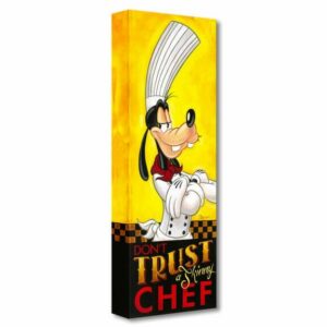 Goofy ''Don't Trust a Skinny Chef'' Gicle on Canvas by Tim Rogerson Official shopDisney