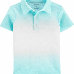 Gradient Slub Jersey Polo