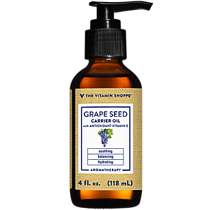 Grape Seed Carrier Oil with Antioxidant Vitamin E - Soothing, Balancing & Hydrating Aromatherapy (4 Fluid Ounces)