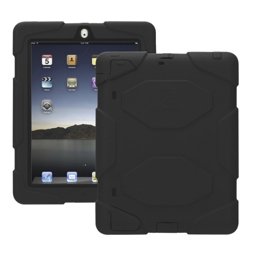 Griffin GB02480 Survivor Case with Stand for Apple iPad 3, iPad 2 - Black