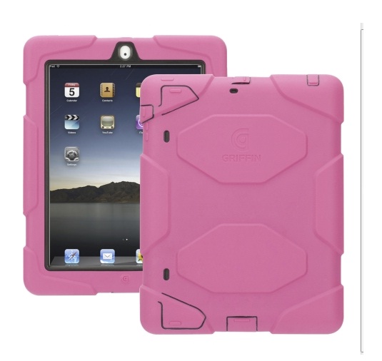 Griffin GB02534 Survivor Case with Stand for Apple iPad 3, iPad 2 - Pink