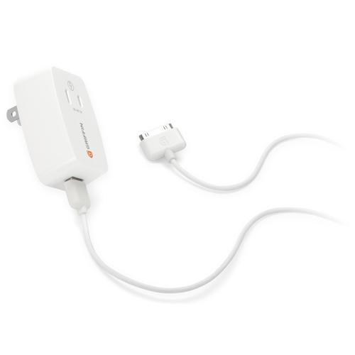 Griffin PoweBlock Plus Charger 2.1 Amp for Apple iPad / iPhone / iPod (White)