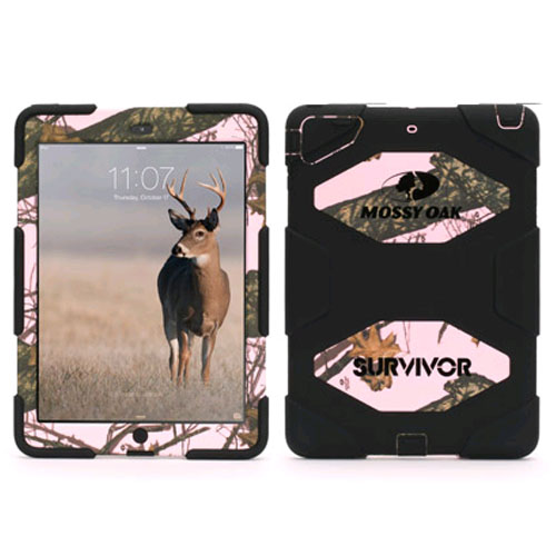 Griffin Survivor Mossy Oak Series Case for Apple iPad Air (Pink Breakup)