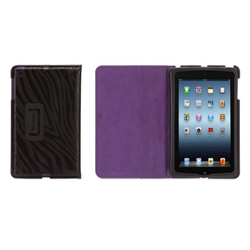 Griffin Technology - Moxy Zeb Slim Folio Case for Apple iPad Mini - Black/Purple