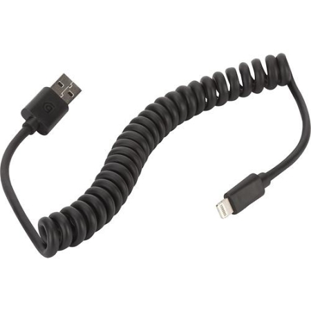 Griffin USB to Lightning Cable for Apple iPhone 5, iPad Mini (Coiled) - GC36632